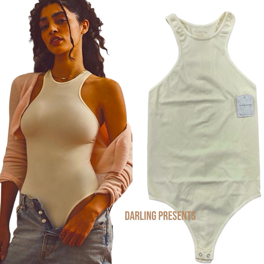 Free People Intimately Down To Earth Bodysuit Women Color Ivory Size XS/S